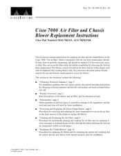 Cisco ACS-7KFILTER Replacement Instructions Manual