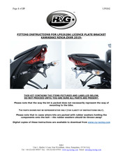 R&G LP0262BK Fitting Instructions Manual