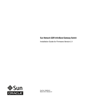 Sun Oracle Sun Network QDR InfiniBand Gateway Switch Installation Manual