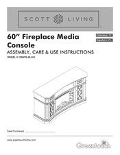 Scott Living 1200FM-26-201 Assembly / Care & Use Instructions