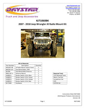 DayStar KJ71060BK Instruction Sheet