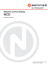 Honeywell NOTIFIER NCD Instruction Manual