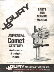 JB GURY UNIVERSAL Comet CENTURY Parts And Service Manual