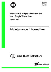 Ingersoll-Rand 1RL Series Maintenance Information
