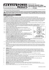Sealey PC2901 Instructions
