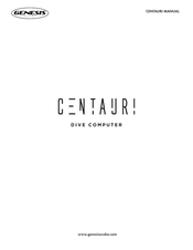Genesis Scuba CENTAURI Manual