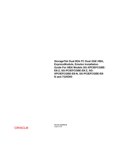 Oracle Sun StorageTek SG-XPCIEFCGBEE8-Z Installation Manual