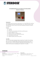 Steridose sterimixer Startup Manual