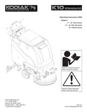 R.P.S. Corporation KODIAK K10 STANDARD Disk Traction Operating Instructions Manual