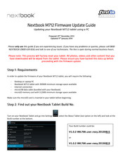 Nextbook M712 Firmware Update Manual