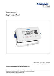 Minebea Intec Puro EF-IN P Operating Instructions Manual
