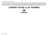 Piaggio LUM MP3 125 i.e. RL TOURING Manual