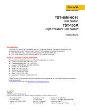 Fluke Calibration TST-40M-HC40 Instructions Manual