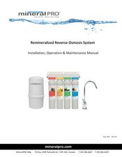 mineralPRO 700 Series Installation, Operation & Maintenance Manual
