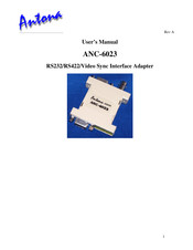 Antona ANC-6023 User Manual