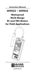 Hanna Instruments HI 9033 Instruction Manual