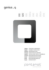 Fontanot Genius 010 Q Assembly Instructions Manual