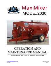 SAC MaxiMixer 2030 Operation And Maintenance Manual