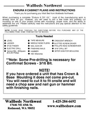Wallbeds Northwest ENDURA II CABINET Plans And Instructions