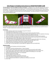 Crash Test Hobby Grim Reaper XL Building Instructions