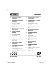 Toolson PRO-BH 900 Original Operating Instructions