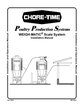 Chore-Time Poultry Production Systems WEIGH-MATIC Installation And Operator's Manual