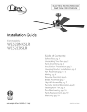 Litex Industries WE52EB5LR Installation Manual