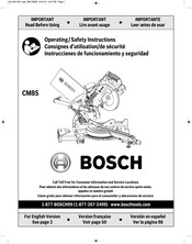 Bosch CM8S Operating/Safety Instructions Manual