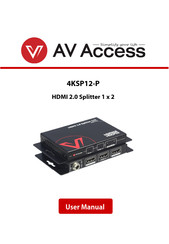 AV Access 4KSP12-P User Manual
