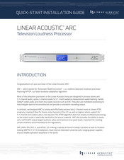 Linear Acoustic ARC Quick Start Installation Manual