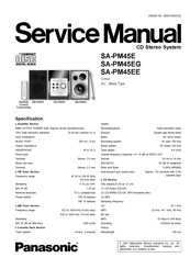 Panasonic SA-PM45EE Service Manual