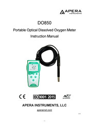Apera Instruments DO850 Instruction Manual