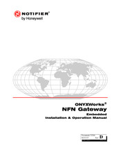 Honeywell NOTIFIER ONYXWorks NFN Gateway Installation & Operation Manual