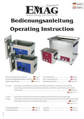EMAG Emmi D Series Operating	 Instruction