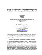 Mart Tornado 40 HP Installation, Operation And Maintenance Manual