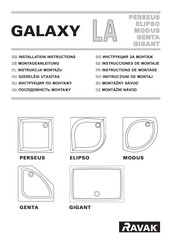 RAVAK GALAXY LA MODUS Installation Instructions Manual