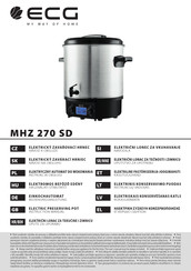 ECG MHZ 270 SD Instruction Manual