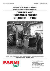 Farmi Forest Corporation HF180 Operation, Maintenance And Spare Parts Manual