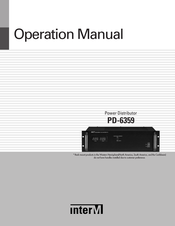 Inter-m PD-6359 Operation Manual