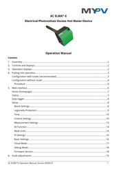 my-PV AC ELWA-E Operation Manual