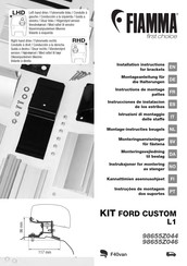 Fiamma KIT FORD CUSTOM L1 Installation Instructions Manual