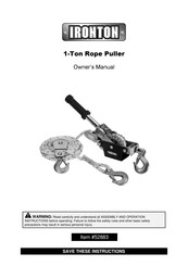 Ironton 52883 Owner's Manual