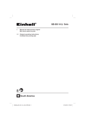 EINHELL GE-GS 18 Li Solo Operating Instructions Manual