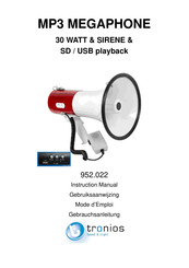 Tronios 952.022 Instruction Manual