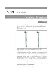 Suspa ELS3 Installation Instructions Manual