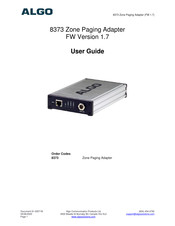 Algo 8373 User Manual