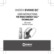 Widex Evoke EC ERE User Instructions