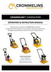Crommelins CC70RP Operation & Instruction Manual