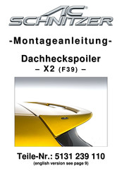 AC Schnitzer 5131 239 110 Fitting Instructions Manual
