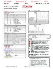 Toyota 00016-34088 Manual